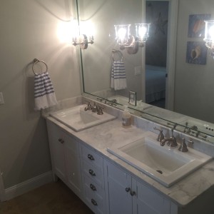 Full Mirror Sconces Built into Mirror Southern Concepts Contracting